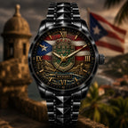 Custom Puerto Rico Heritage Watch — personalized with a custom name