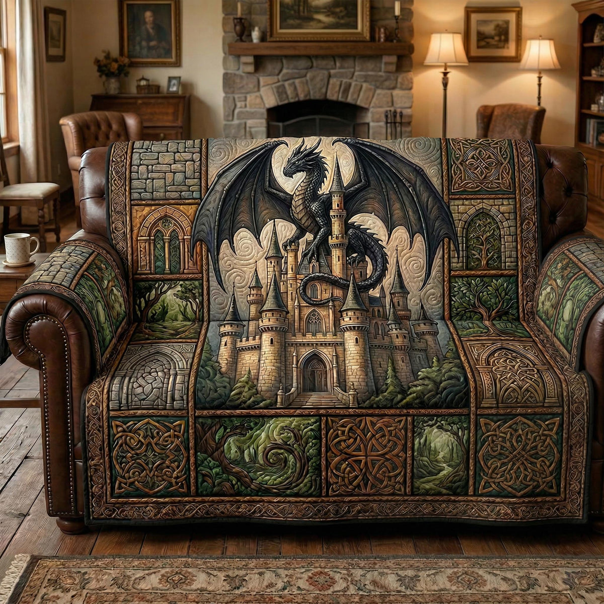 Storm Dragon Sofa Cover