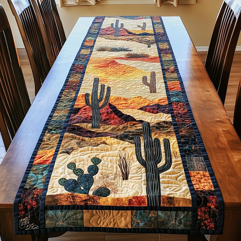 Succulent Serenity Table Runner