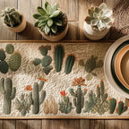 Succulent Story Table Runner