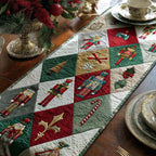 Christmas Blocks with Nutcracker Table Runner