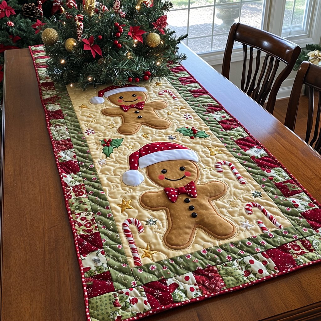 Sugary Ginger Wonderland Table Runner