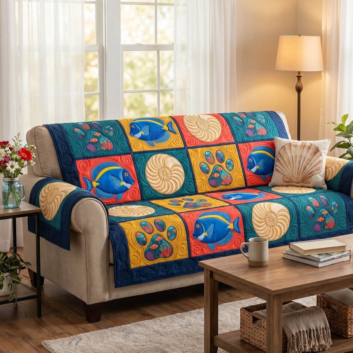 Summer Paws Sofa Cover