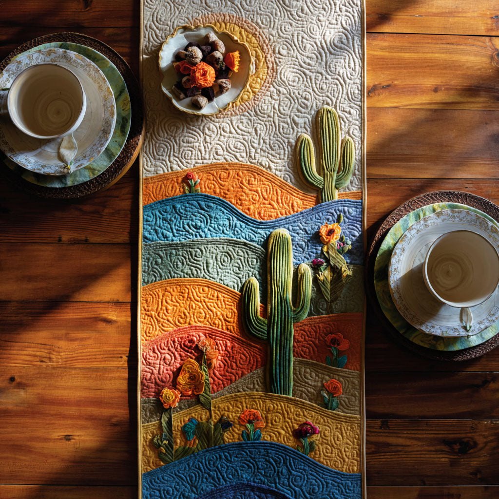 Sun Kissed Cactus Table Runner