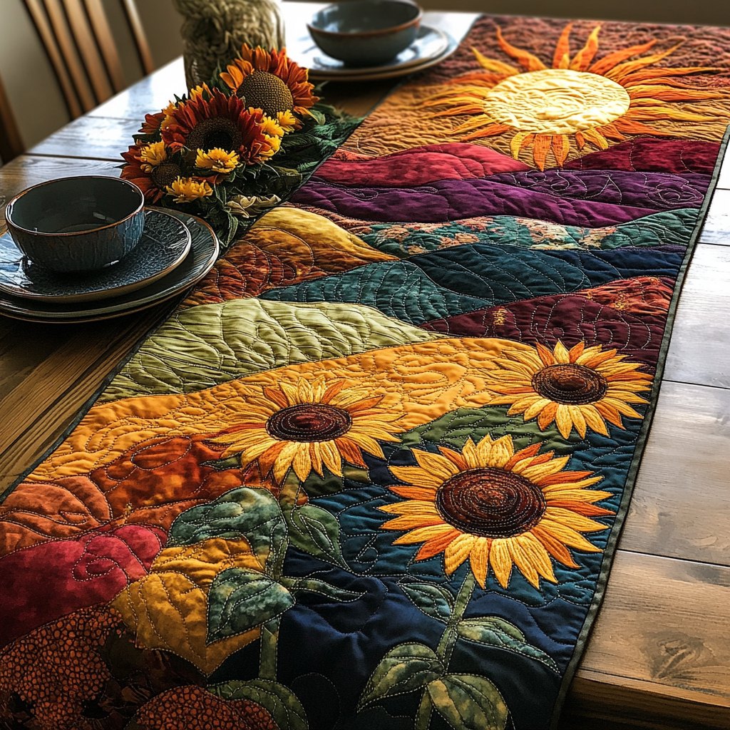 Sunburst Beauty Table Runner