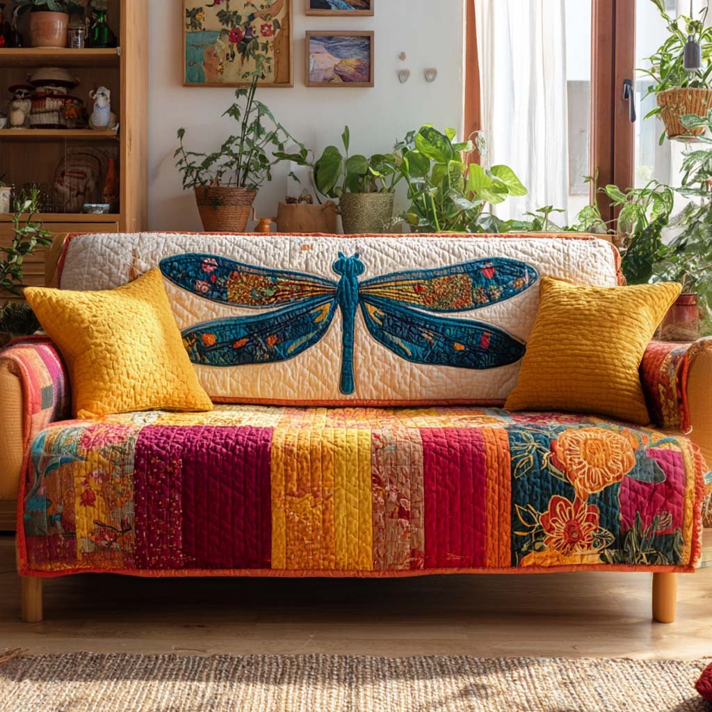 Sunburst Harmony Dragonfly Sofa Cover