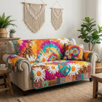 Sunburst Spiral Sofa Cover