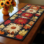 Sunflower and Red Flower Blocks Table Runner