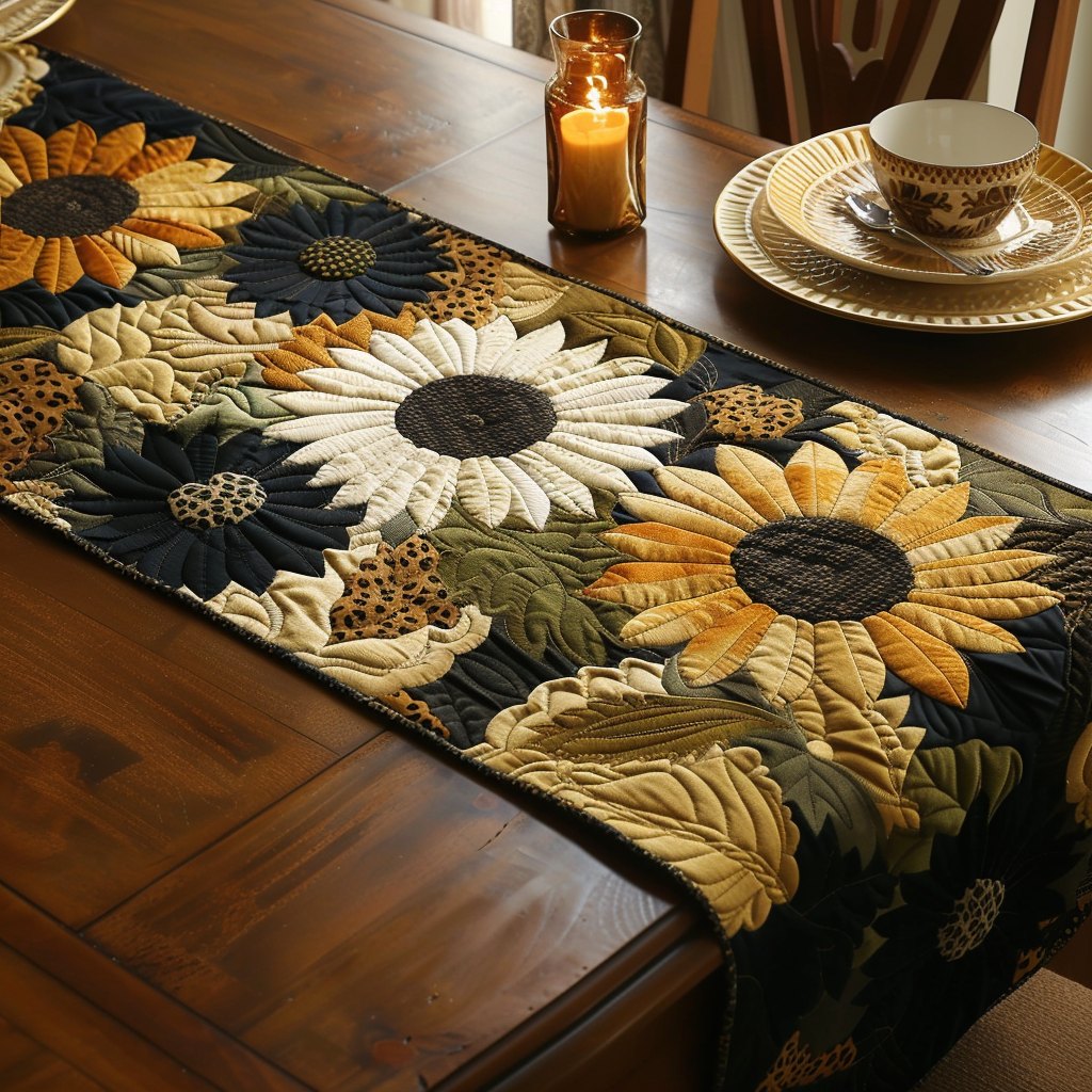 Sunflower Burst Table Runner