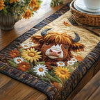 Sunflower Cattle Table Runner