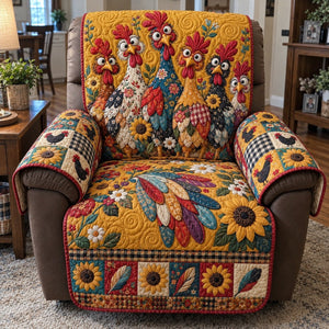 Sunflower Flock Sofa Cover - Made to Order