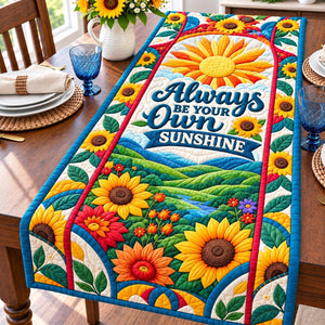 Sunflower Golden Wishes Table Runner - Made to Order