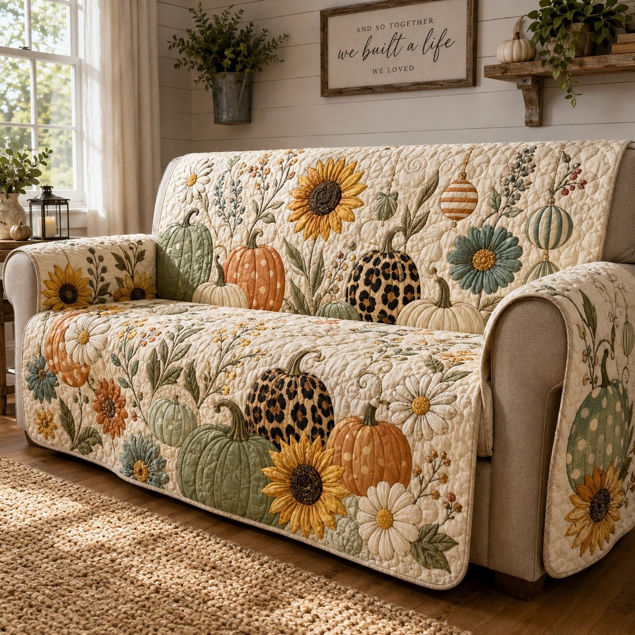 Sunflower Harvest Sofa Cover