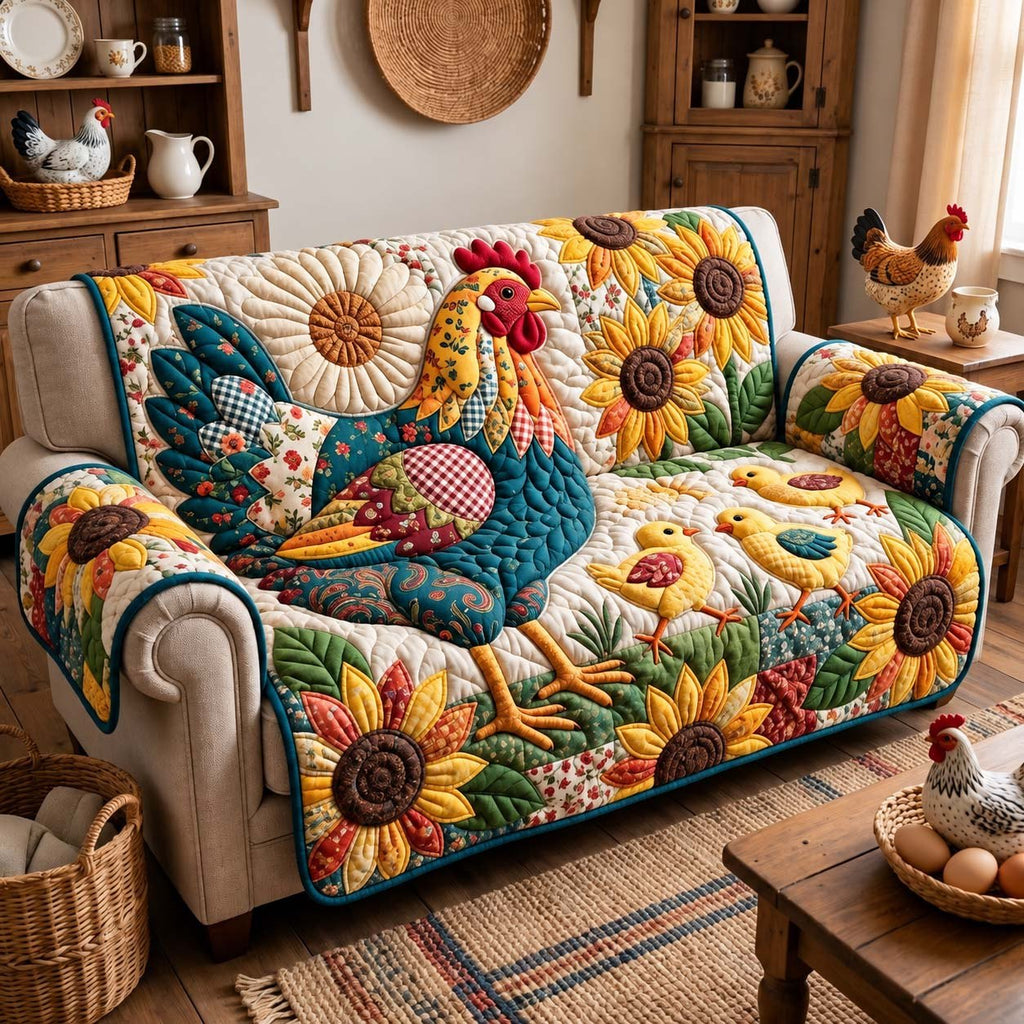 Sunflower Hen Garden Sofa Cover