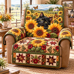 Sunflower Kitty Sofa Cover - Made to Order