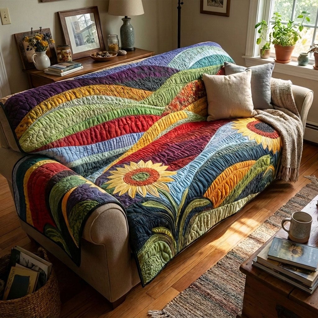 Sunflower Meadow Sofa Cover