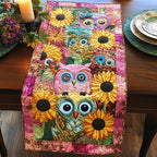 Sunflower Owl Table Runner