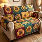 Sunflower Patch Glow Sofa Cover