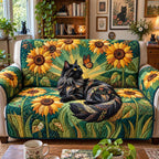 Sunflower Shadow Cat Sofa Cover