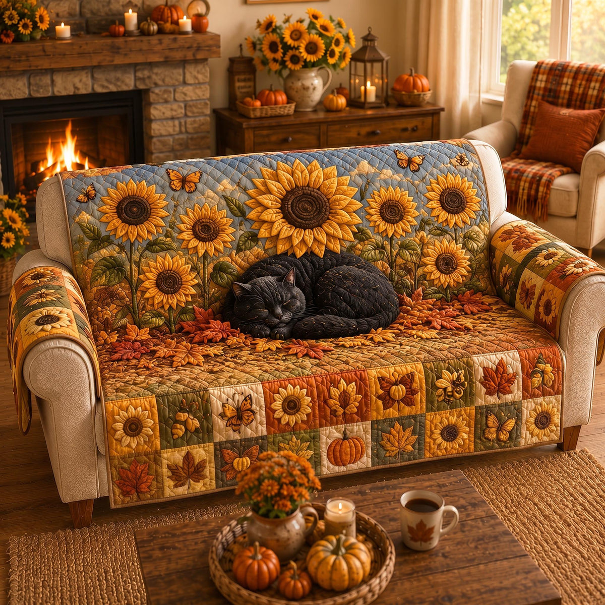 Sunflower Slumber Sofa Cover