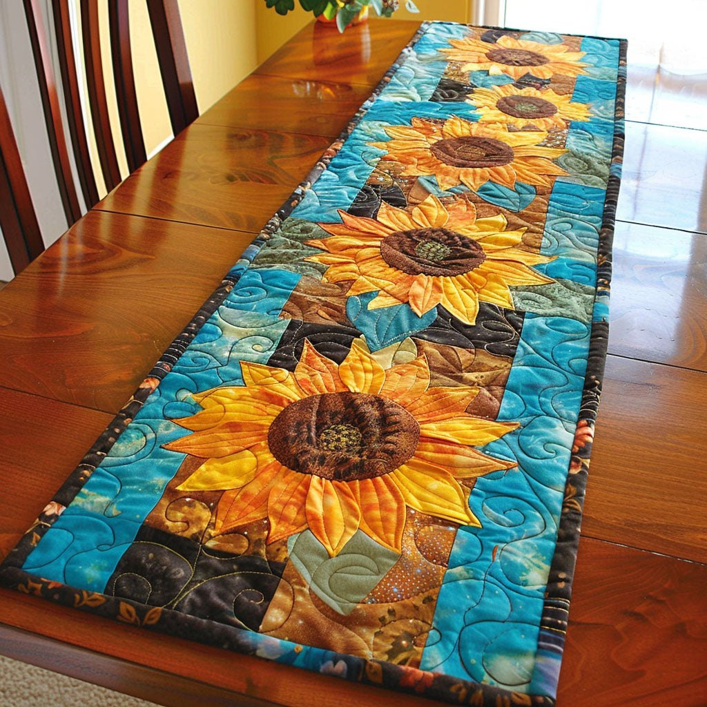 Sunflower Cascade Table Runner