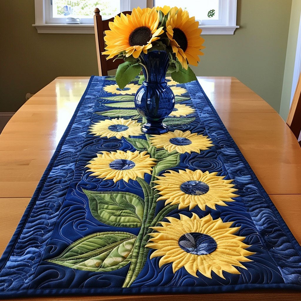 Sunflower Ocean Serenity Table Runner