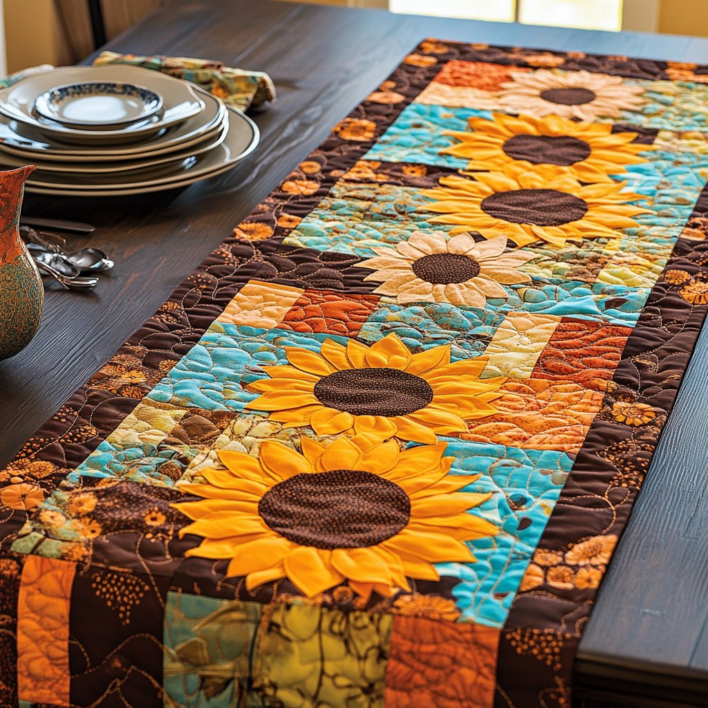 Sunflower Serenity Table Runner