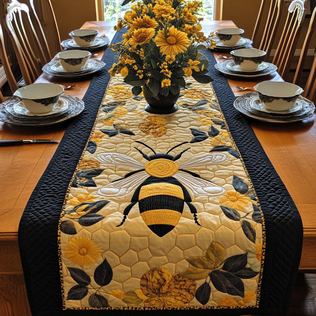 Sunlit Pollinator Bliss Table Runner