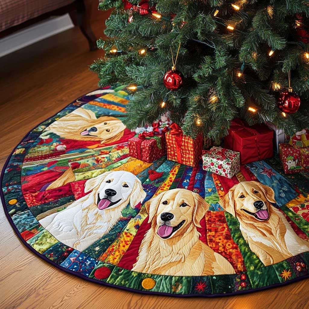 Sunny Fur Christmas Tree Skirt
