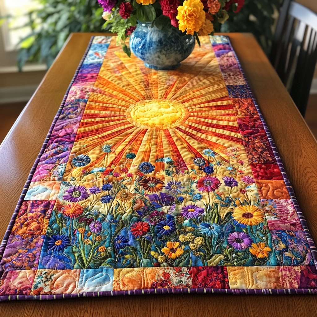 Sunny Garden Table Runner