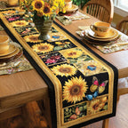 Sunny Horizon Flower Table Runner