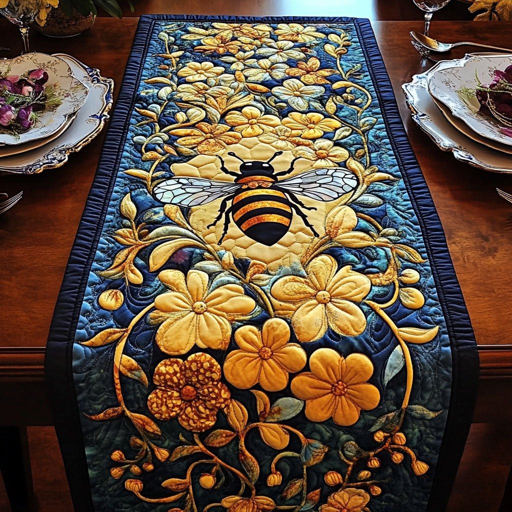 Sunny Pollinator Trail Table Runner