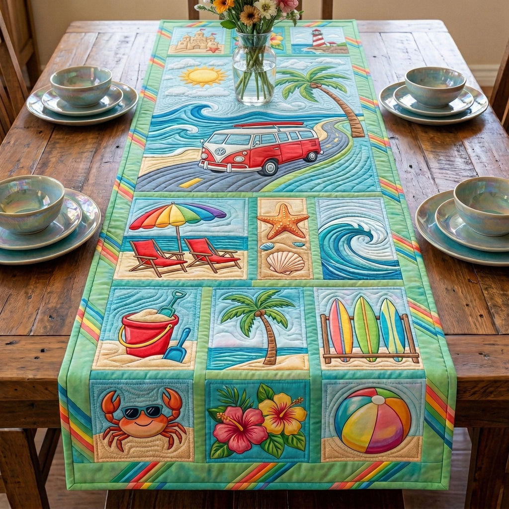 Sunny Shores Table Runner