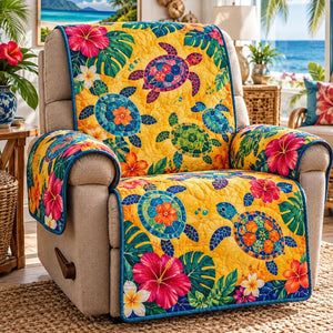 Sunny Tropical Turtles Sofa Cover - Made to Order