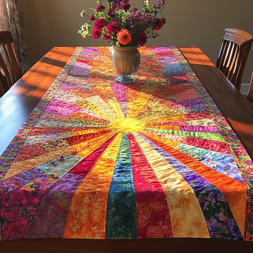 Sunrise Bloom Table Runner