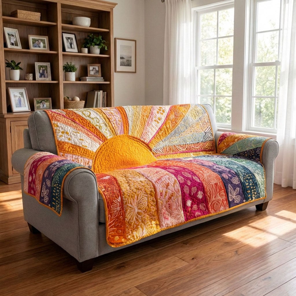 Sunrise Meadow Sofa Cover