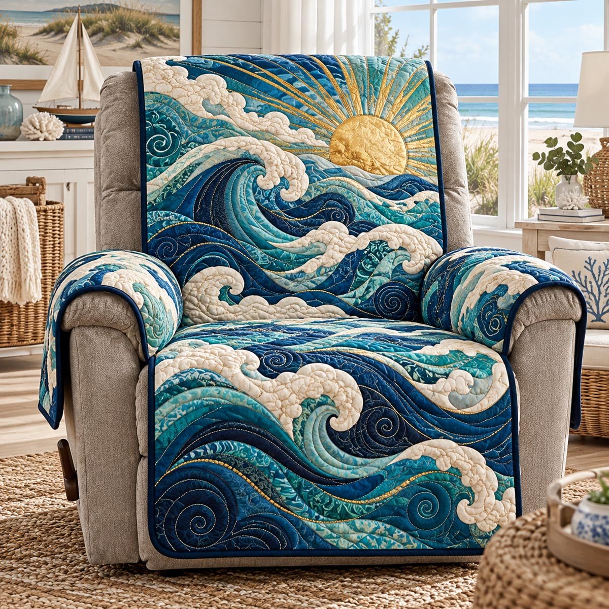 Sunrise Sea Crest Sofa Cover
