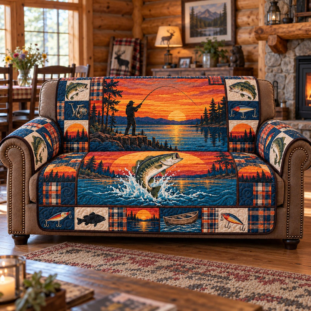 Sunset Angler Sofa Cover