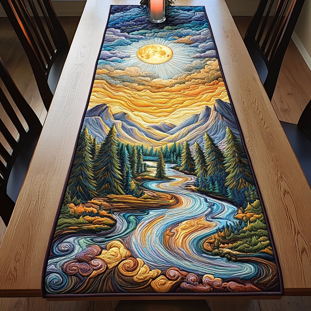 Sunset Cascade Table Runner