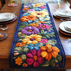 Sunset Daisy Glow Table Runner