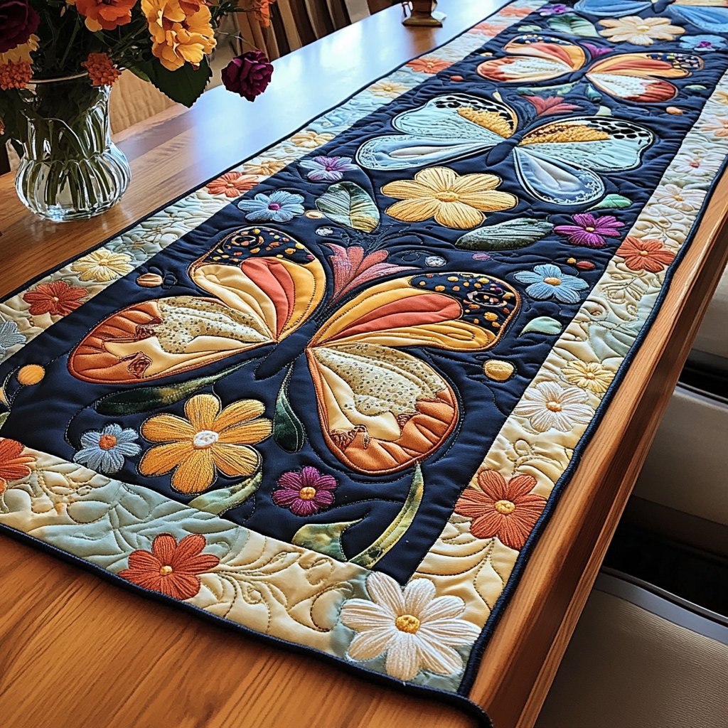 Sunset Flutter Table Runner