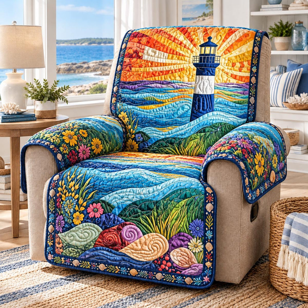 Sunset Lighthouse Garden Sofa Cover