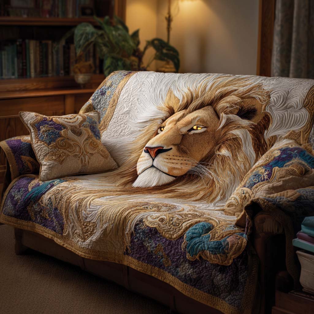 Sunset Lion Sofa Cover