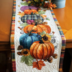 Sunset Pumpkin Rows Table Runner