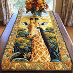 Sunset Savannah Giraffes Table Runner