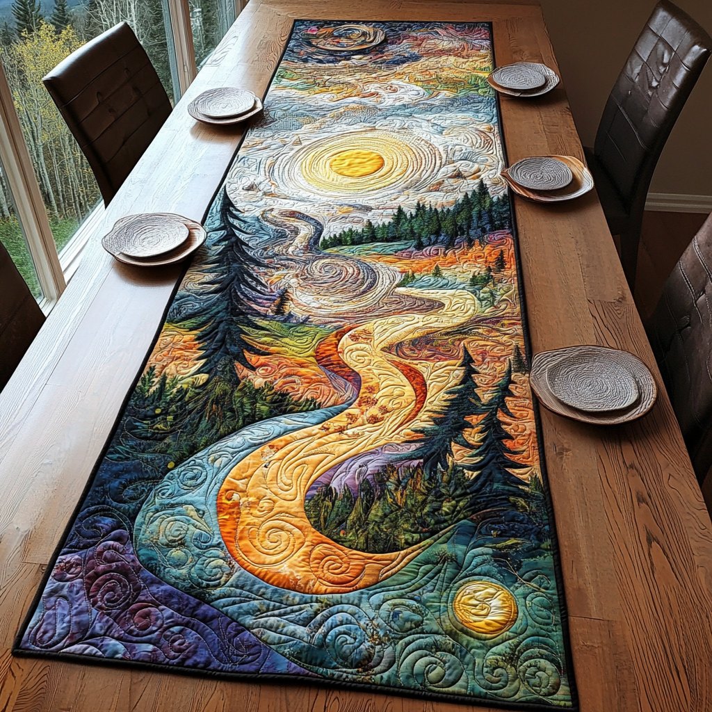 Sunset Symphony Table Runner