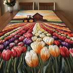 Sunset Tractor Ride Table Runner