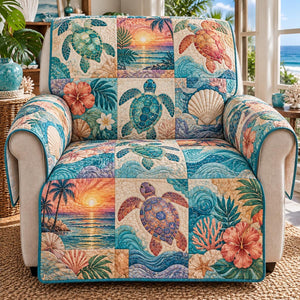 Sunset Turtle Paradise Sofa Cover - Made to Order