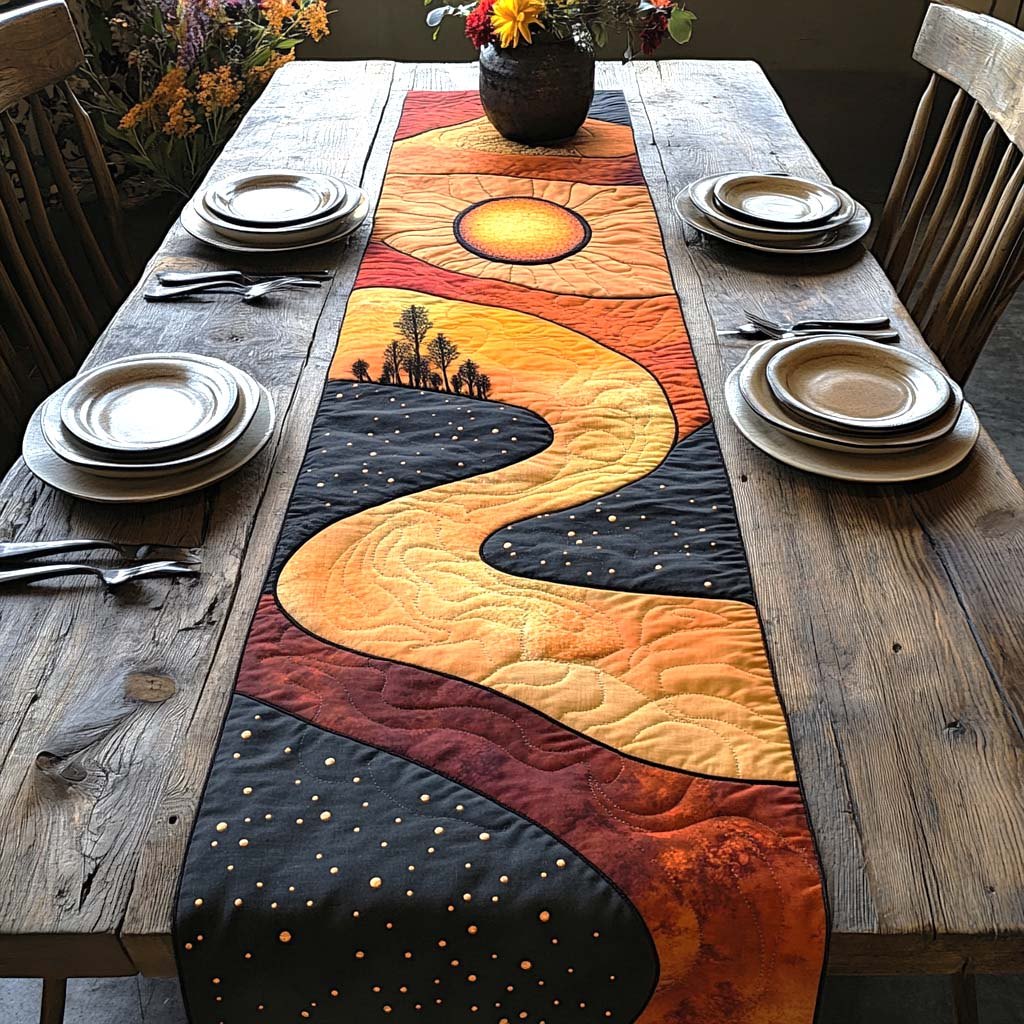 Sunset Valley Path Table Runner