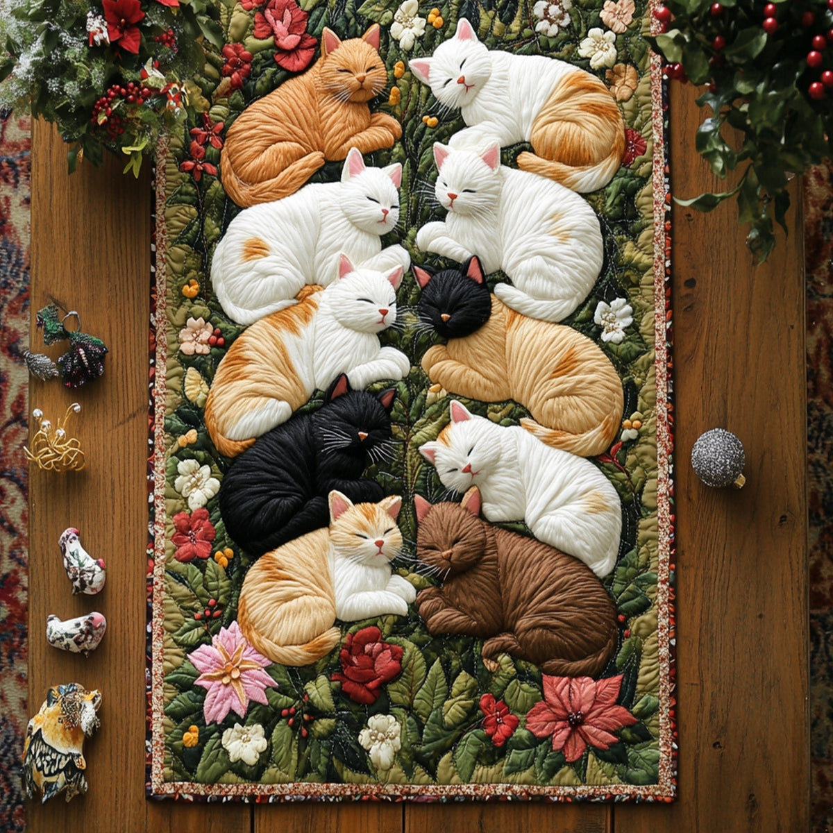 Sweet Dreams of Whiskers Table Runner